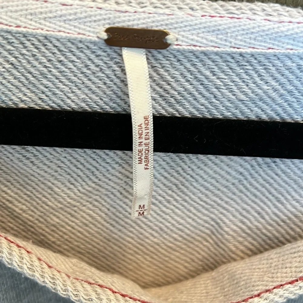 Free People Mantauk Colorblock Cropped Sweatshirt - Picture 8 of 9